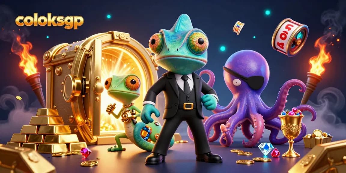 Menangkan jackpot slot di coloksgp dengan karakter kartun 3D yang penuh aksi.